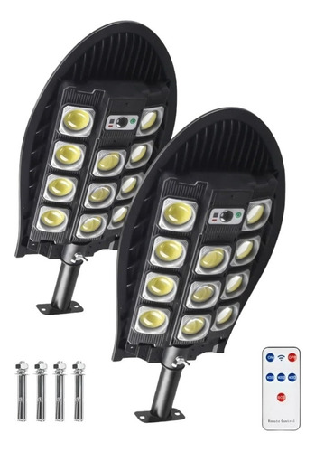 Pack X2 Foco Led Exterior Sensor Movimiento Focos Solar 600w