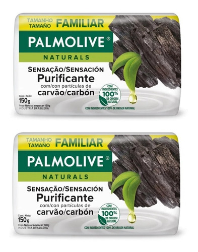 Pack X2 Jabón Tocador Palmolive Carbon Activado X 150g