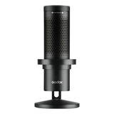 Microfono Godox Em68g Condensador Usb E-sport Rgb Para Pc Color Negro