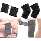 4pcs Vendas Rodillas Gym Deportivas Knee Elasticas Muñequera