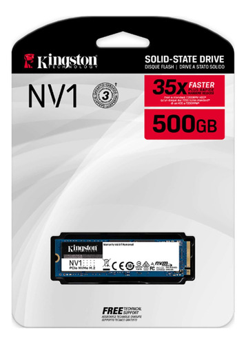 Disco Solido Kingston 500gb Nv2 Pcie Nvme M.2