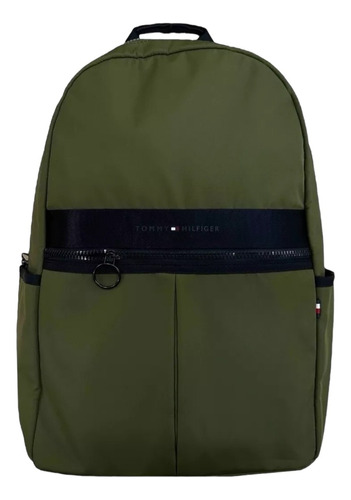 Mochila Tommy Hilfiger Reforzada Verde Original