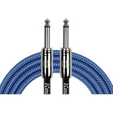 Cable Kirlin Para Instrumento 3 Mts Profesional, Iwcc-201pn Color Azul