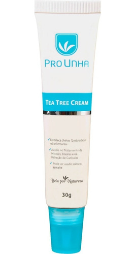 Fortalecedor De Unhas Pro Unha Tea Tree Creme (30g)