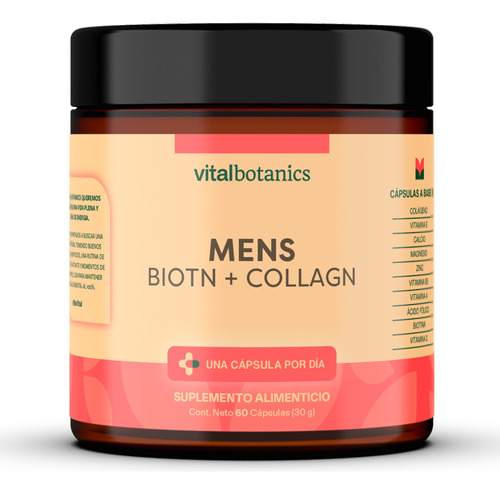 Colágeno Hidrolizado Para Hombre 60 Caps | Vitalbotanics