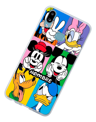 Funda Para Galaxy Disney Personajes Personalizada Tu Nombre