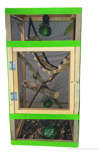 Terrario Para Reptiles Iguana Camaleón (60x30x30cm)