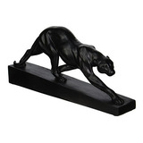 Diseño Toscano Panther On The Prowl Art Deco Estatua, 16 Pu