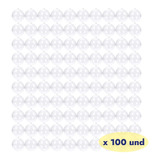 100 Bolas Esferas Transparentes 8 Cm Para Decorar Arbolito
