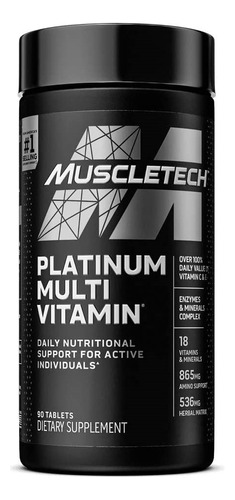 Platinum Multivitamin Muscletech Multivitaminico En Tabletas