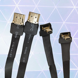 Kit Dois Cabos Macho X Femea Hdmi Com 50cm Cada