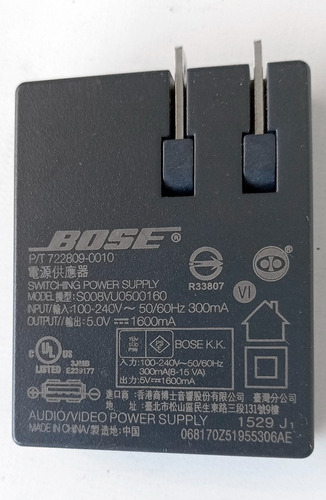 Fuente De Alimentación Bose S008vu0500160 Soundlink No Envío