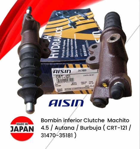 Bombin Inferior Clutche Toyota 4.0 Machito Aisin 100% Japan Foto 5