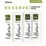 Rico Drs-j25 Reserve Alto Saxofón Reed Sampler Pack, 2.5/3.0