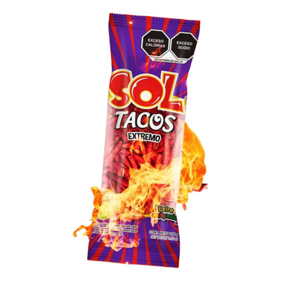 Papas Sol Tubi Papa Tacos Extremo Sabor Chile 100g | MercadoLibre