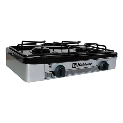 Parrilla de Sobreponer Koblenz Lucero Psk- 200s, 2 Quemadores, Ideal para Exteriores y Campamentos , Gas LP, Encendido | Envío gratis
