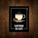 Placa Sinalização - Setor Cantinho Do Café 27x35