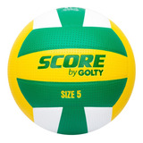 Balon De Voleibol Laminado Score By Golty No. 5 Color Verde/amarillo