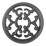 Rosácea Decoração Ferro Fundido Imperial Grade Portão 18cm
