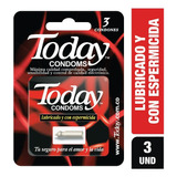 Condones Today Lubricado Espermici - Unidad a $1744