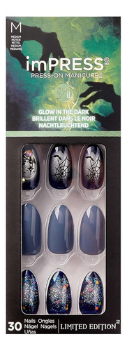 Kit De Uñas Kiss Impress Glow In The Dark - 30 Uñas