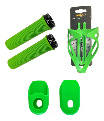 Kit Combo Accesorios Bici - Ciclista - Verde - Mtb - Salas