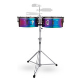 Timbales Lp Tony Succar Signature Lp257-ts Rainbow Chrome