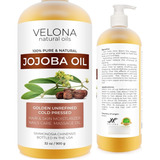 Aceite De Jojoba - 32 Onzas (con Bomba) | 100% Puro Y Natur.