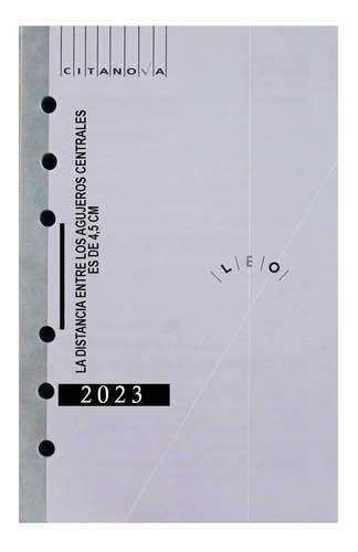 Repuesto Agenda Citanova Leo 2023 Perforación Internacional