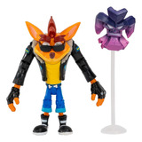 Bandai Crash Bandicoot Action Figures Biker Crash Con Máscar