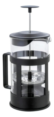 Prensa Francesa Cafetera Manual 600 Ml Glass Cafetiere Color Negro