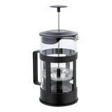 Prensa Francesa Cafetera Manual 600 Ml Glass Cafetiere Negro