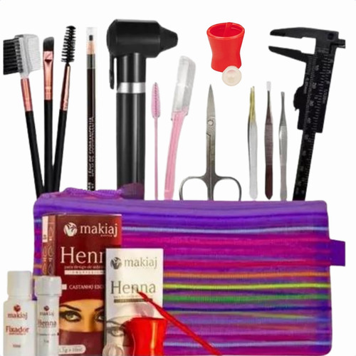 Kit Básico Iniciante Henna C/ Mixer Sobrancelhas Necessarie