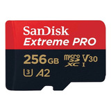 Cartão Memória 256gb Micro Sd Extreme Pro 200mbs V30 Sandisk