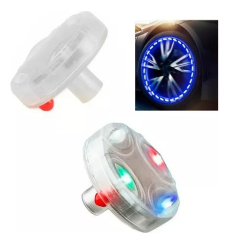 Luces Led X2 Impermeables Auto Moto Carga Solar Luz Rgb