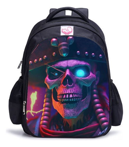 Mochila Escolar Infantil Con Nuevo Patrón De Calavera Transf