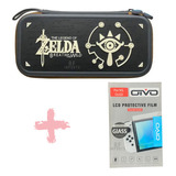 Case Capa Estojo Nintendo Switch Oled Zelda + Pelicula Vidro