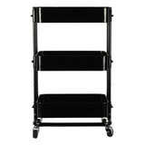 Carrito Organizador 48.2 X 78.1 X 34.9 Cm Negro