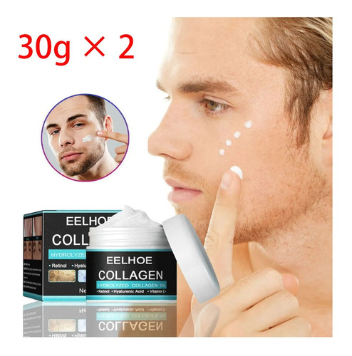 Crema Antiarrugas Eelhoe Collagen Para Hombre, 30 G, Paquete