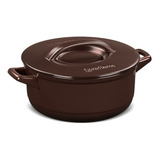 Caçarola De Cerâmica Duo+ 28cm 6l Chocolate Ceraflame