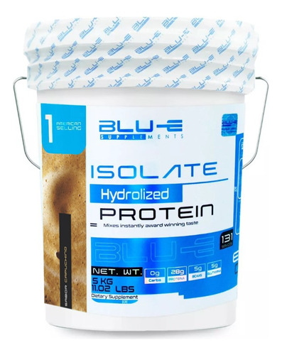 Proteína Whey Hidrolizada Isolate Blu-e 5 Kg Sabor Capuchino