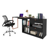 Conjunto De Mesa E Cadeira Estilo Industrial Home Office