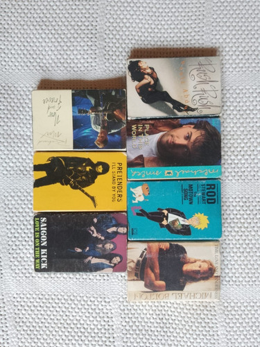 Lote 7 Cassettes De Música Singles . Pop Rock Internacional 