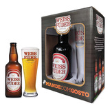 Presente Criativo Kit Cerveja Weiss Füder Copo E Garrafa