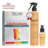 Kit Itallian Hairtech Cronograma Capilar, Fluido + Reparador
