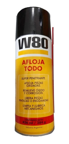 Lubricante Afloja Todo Aero Desoxidante Aceite W80 426ml
