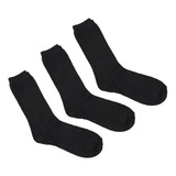 Pack 12 Pares Calcetines Largos Negros Lisos De Bamboo