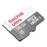 Memoria Micro Sd Sandisk Ultra 16gb + Adaptador - Techbox