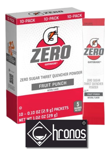 Gatorade G Zero (ponche De Fruta, Paquete De 10)