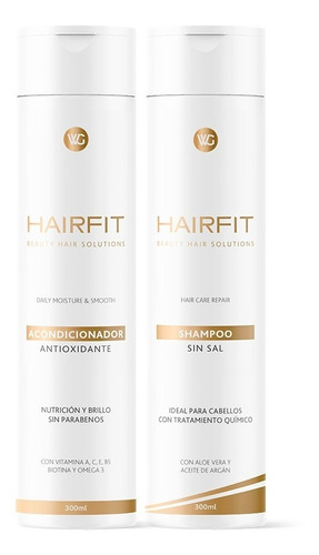 Shampoo Cuidado Color + Acondicionador Antioxidante Hairfit